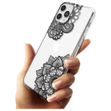 Black Henna Florals Slim TPU Phone Case for iPhone 11 Pro Max