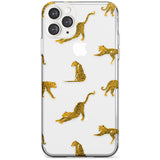 Clear Jaguar Jungle Cat Pattern Slim TPU Phone Case for iPhone 11 Pro Max