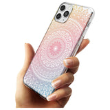 Large Rainbow Mandala Transparent Design Black Impact Phone Case for iPhone 11 Pro Max