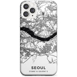 Map of Seoul, South Korea Slim TPU Phone Case for iPhone 11 Pro Max