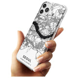 Map of Seoul, South Korea Slim TPU Phone Case for iPhone 11 Pro Max