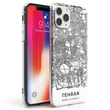 Map of Tehran, Iran Phone Case iPhone 11 Pro Max / Clear Case,iPhone 11 Pro / Clear Case,iPhone 12 Pro Max / Clear Case,iPhone 12 Pro / Clear Case Blanc Space