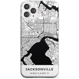 Map of Jacksonville, Florida Slim TPU Phone Case for iPhone 11 Pro Max