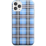 Blue Plaid iPhone Case  Slim Case Phone Case - Case Warehouse