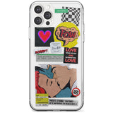 Retro Sticker Mix Black Impact Phone Case for iPhone 11 Pro Max