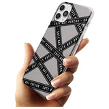 Caution Tape Phrases Cute But Psycho Slim TPU Phone Case for iPhone 11 Pro Max