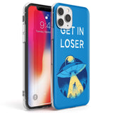 Get in Loser UFO Phone Case iPhone 11 Pro Max / Clear Case,iPhone 11 Pro / Clear Case,iPhone 12 Pro Max / Clear Case,iPhone 12 Pro / Clear Case Blanc Space