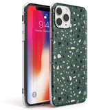 Green & Cream Terrazzo Pattern Phone Case iPhone 11 Pro Max / Clear Case,iPhone 11 Pro / Clear Case,iPhone 12 Pro Max / Clear Case,iPhone 12 Pro / Clear Case Blanc Space