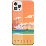 Vintage Travel Poster Sydney Slim TPU Phone Case for iPhone 11 Pro Max