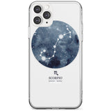 Scorpio Zodiac Transparent Design - Blue Slim TPU Phone Case for iPhone 11 Pro Max