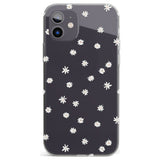 White Stars on Clear Impact Phone Case for iPhone 11, iphone 12