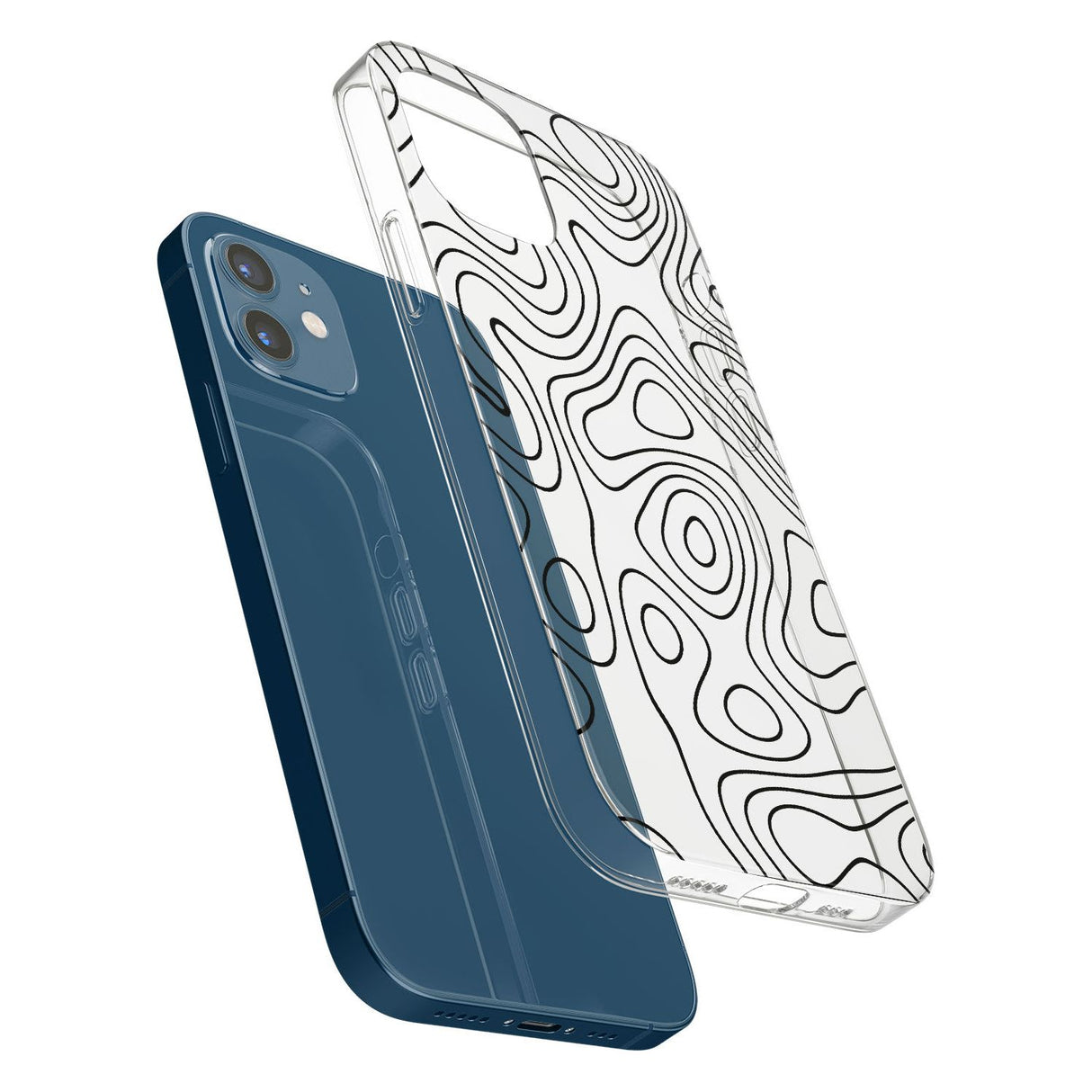 Damascus Steel Impact Phone Case for iPhone 11, iphone 12