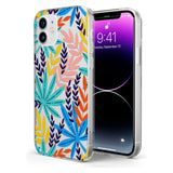 Tropical Palm Leaves Impact Phone Case for iPhone 11, iphone 12