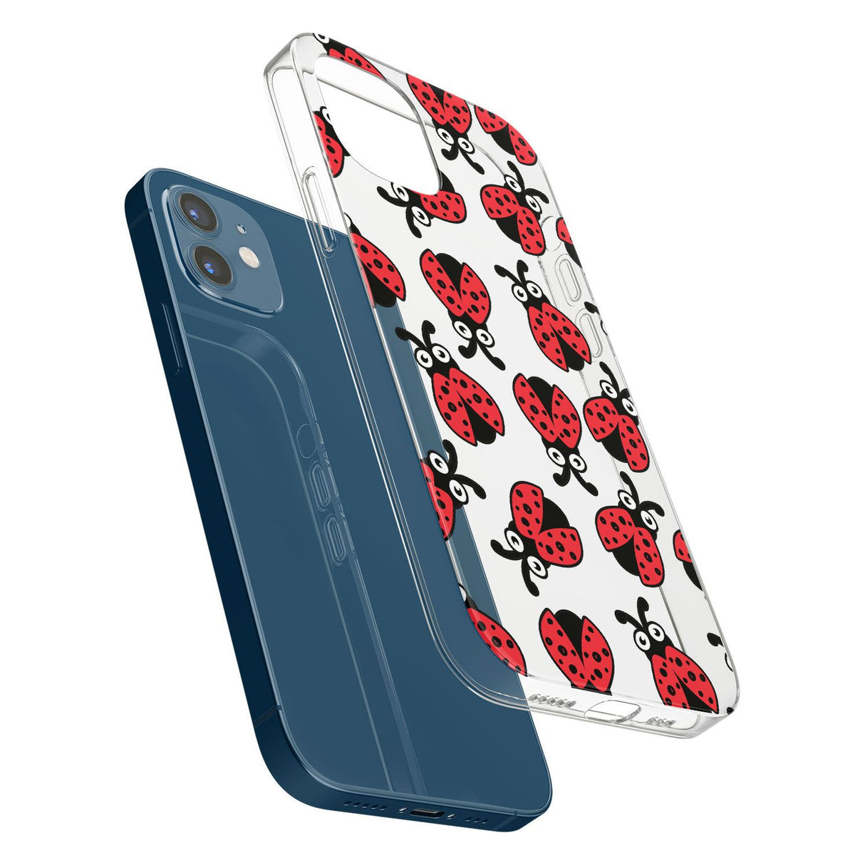 Ladybug Pattern Impact Phone Case for iPhone 11, iphone 12