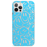 Blue Acid Faces Phone Case for iPhone 12 Pro