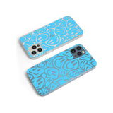 Blue Acid Faces Phone Case for iPhone 12 Pro