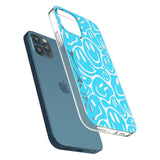 Blue Acid Faces Phone Case for iPhone 12 Pro