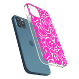 Blue Acid Faces Phone Case for iPhone 12 Pro