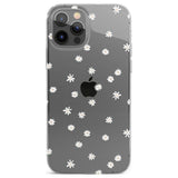 White Stars on Clear Phone Case for iPhone 12 Pro