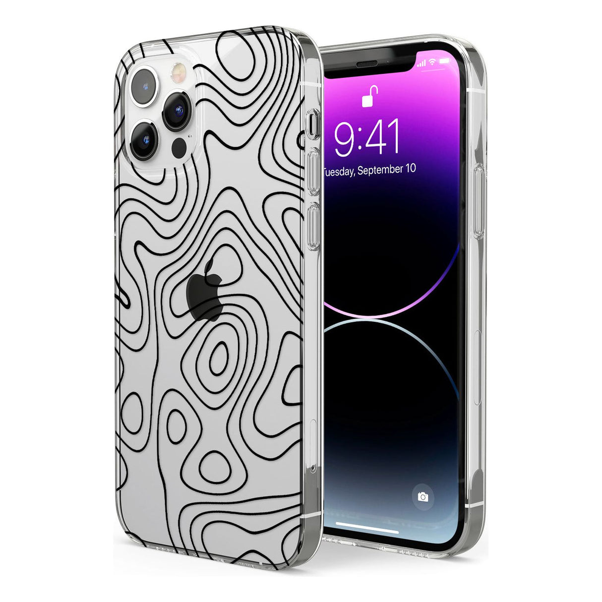 Damascus Steel Phone Case for iPhone 12 Pro