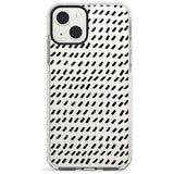 Hand Drawn Lines Pattern Phone Case iPhone 13 Mini / Impact Case Blanc Space