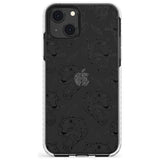 Black Tiger Roar Pattern Impact Phone Case for iPhone 13 & 13 Mini