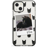 Personalised Bombay Cat Photo Black Impact Phone Case for iPhone 13 & 13 Mini