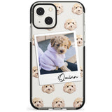 Personalised Cockapoo, Cream - Dog Photo Custom Phone Case iPhone 13 Mini / Black Impact Case Blanc Space