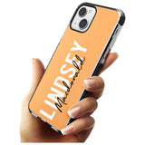 Personalised Bold Name: Peach Custom Phone Case iPhone 15 Pro Max / Black Impact Case,iPhone 15 Plus / Black Impact Case,iPhone 15 Pro / Black Impact Case,iPhone 15 / Black Impact Case,iPhone 15 Pro Max / Impact Case,iPhone 15 Plus / Impact Case,iPhone 15 Pro / Impact Case,iPhone 15 / Impact Case,iPhone 15 Pro Max / Magsafe Black Impact Case,iPhone 15 Plus / Magsafe Black Impact Case,iPhone 15 Pro / Magsafe Black Impact Case,iPhone 15 / Magsafe Black Impact Case,iPhone 14 Pro Max / Black Impact Case,iPhone 