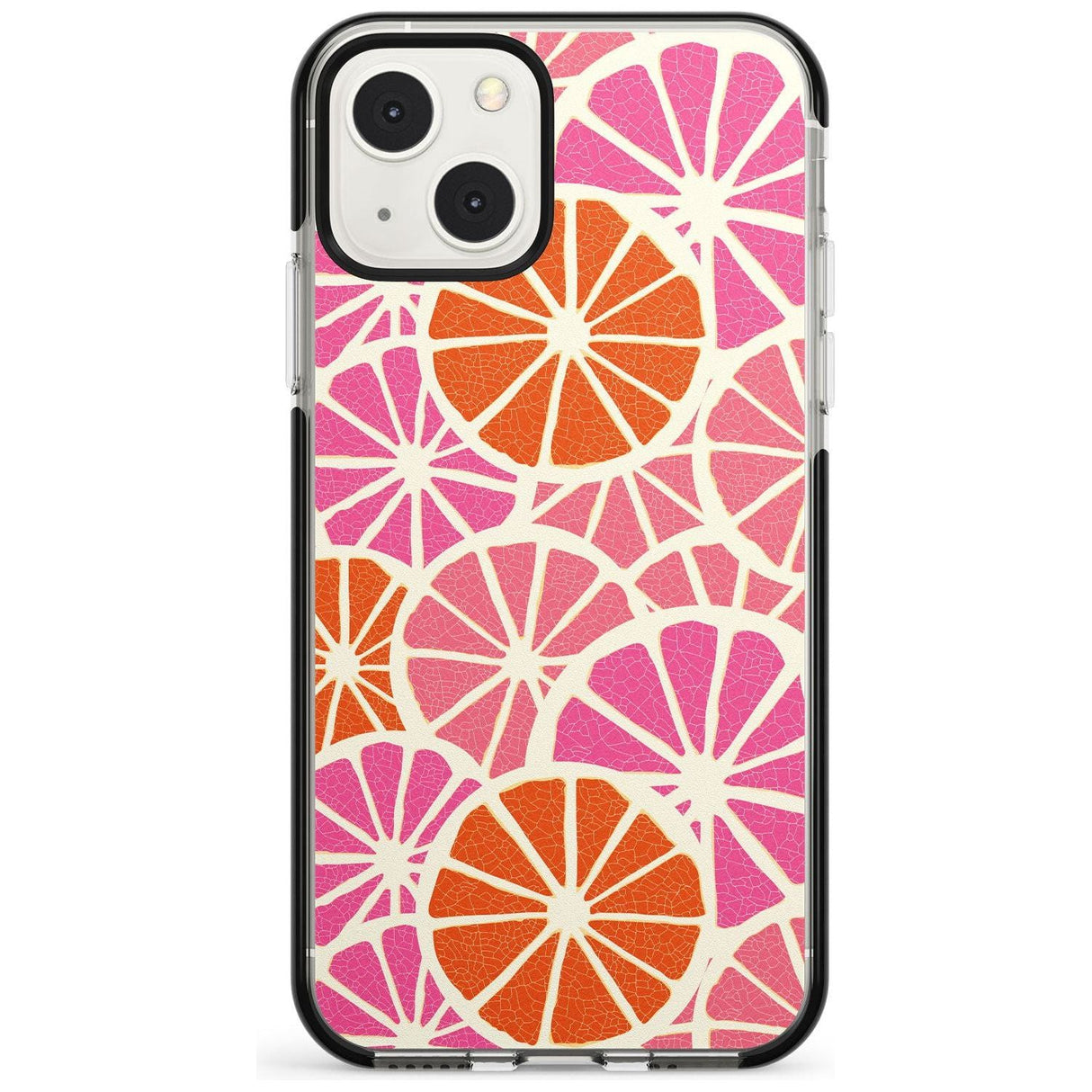 Citrus Slices Phone Case iPhone 13 Mini / Black Impact Case Blanc Space