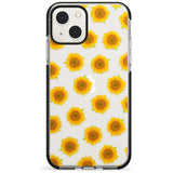 Sunflowers Transparent Pattern