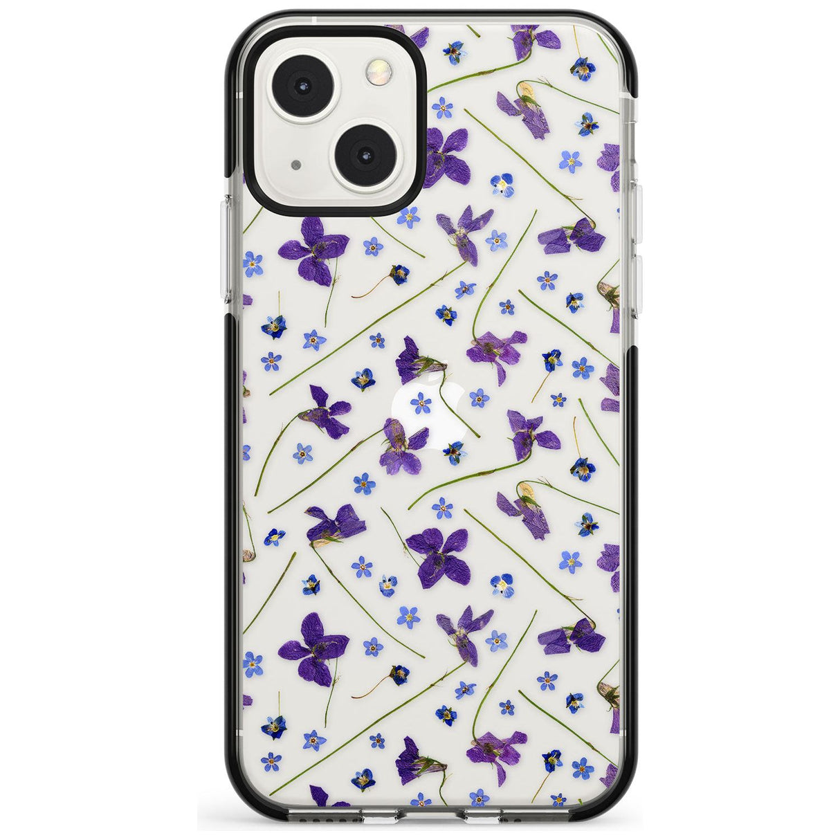 Violet & Blue Floral Pattern Design