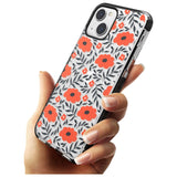 Red Poppy Transparent Floral