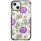 Purple Blossoms Transparent Floral