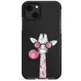 Think Pink Giraffe Black Impact Phone Case for iPhone 13 & 13 Mini