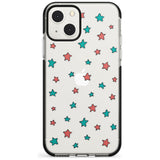 Heartstopper Stars Pattern Black Impact Phone Case for iPhone 13 & 13 Mini