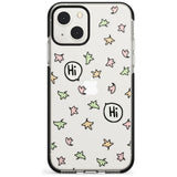 Heartstopper Leaves Pattern Black Impact Phone Case for iPhone 13 & 13 Mini