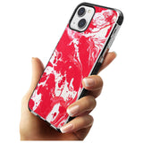 Red & White - Marbled Paper