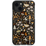 Sentimental Mushrooms Pattern Black Impact Phone Case for iPhone 13 & 13 Mini