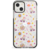 Roller Disco Pattern Black Impact Phone Case for iPhone 13 & 13 Mini