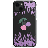 Cherries n' Flames Black Impact Phone Case for iPhone 13 & 13 Mini