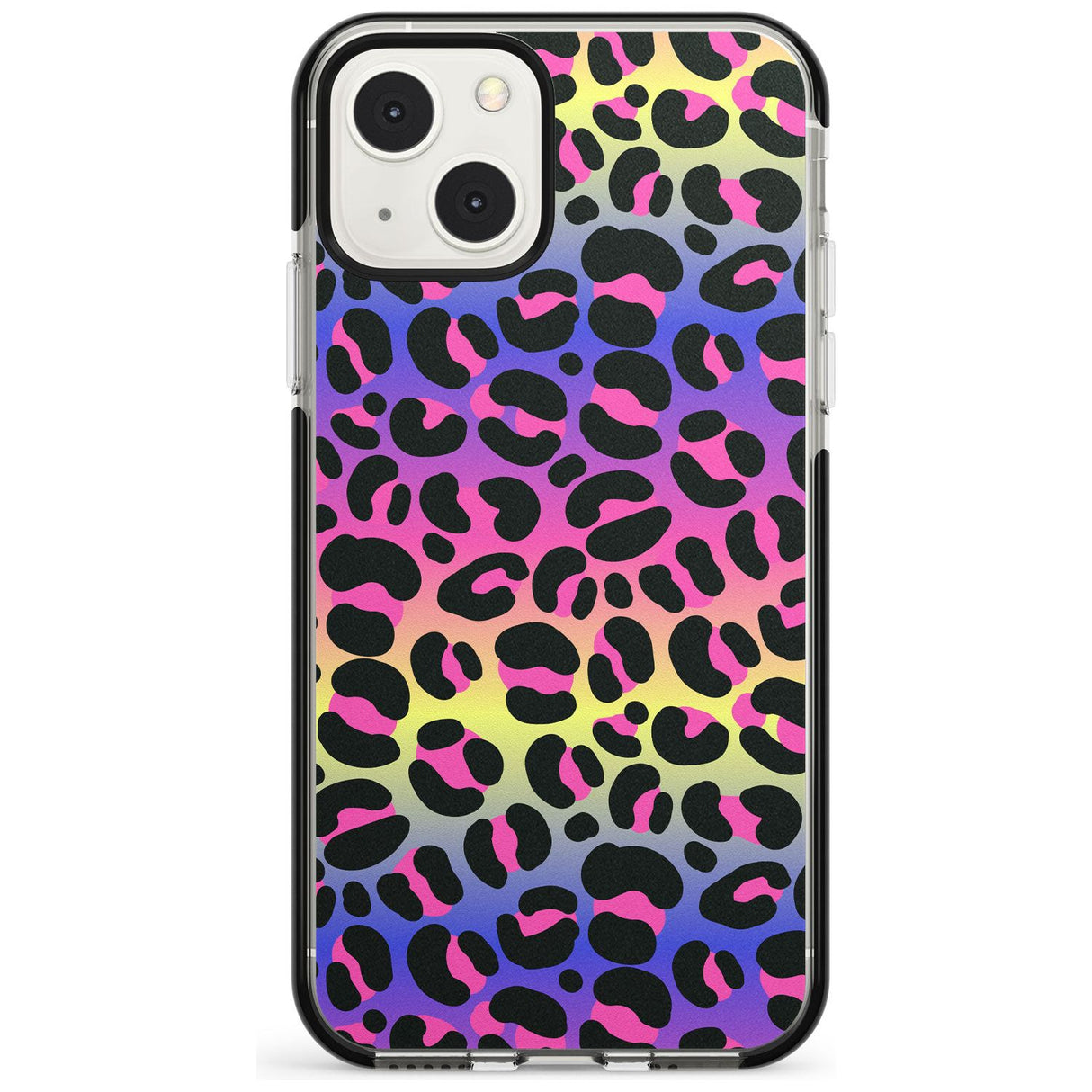 Rainbow Gradient Leopard Print