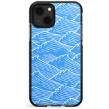 Waves Pattern Black Impact Phone Case for iPhone 13 & 13 Mini