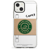 Personalised Coffee Cup Impact Phone Case for iPhone 13 & 13 Mini