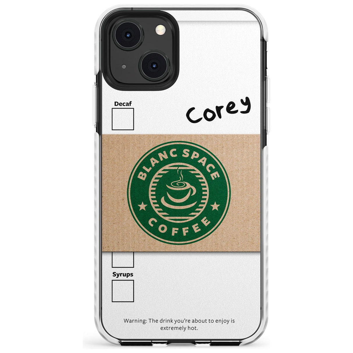 Personalised Coffee Cup Impact Phone Case for iPhone 13 & 13 Mini