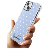 Personalised Simple Light Blue Dots Custom Phone Case iPhone 15 Pro Max / Black Impact Case,iPhone 15 Plus / Black Impact Case,iPhone 15 Pro / Black Impact Case,iPhone 15 / Black Impact Case,iPhone 15 Pro Max / Impact Case,iPhone 15 Plus / Impact Case,iPhone 15 Pro / Impact Case,iPhone 15 / Impact Case,iPhone 15 Pro Max / Magsafe Black Impact Case,iPhone 15 Plus / Magsafe Black Impact Case,iPhone 15 Pro / Magsafe Black Impact Case,iPhone 15 / Magsafe Black Impact Case,iPhone 14 Pro Max / Black Impact Case,i