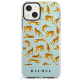 Personalised Tiger Pattern: Turquoise Blue Custom Phone Case iPhone 13 Mini / Impact Case Blanc Space