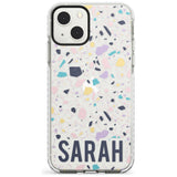 Personalised Terrazzo - Pink, Purple, Blue Custom Phone Case iPhone 13 Mini / Impact Case Blanc Space