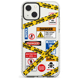 CAUTION Phone Case iPhone 13 Mini / Impact Case Blanc Space