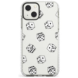 Clear Dice Pattern Impact Phone Case for iPhone 13 & 13 Mini